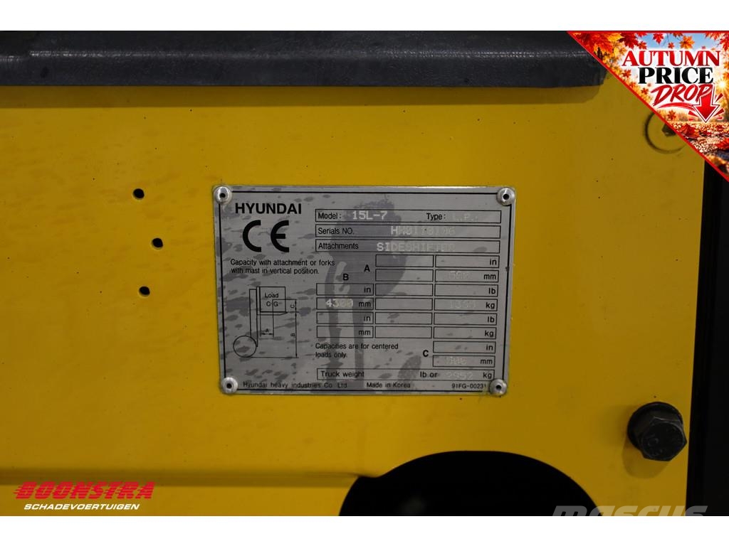 Hyundai 15L-7 LPG 13.217 Uur شاحنات LPG
