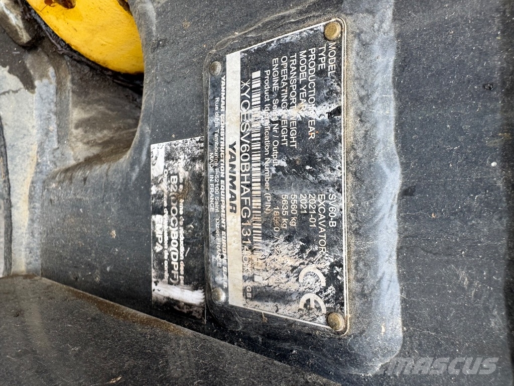 Yanmar SV60 (13146) حفارات صغيرة أقل من 7 طن (حفارات صغيرة)