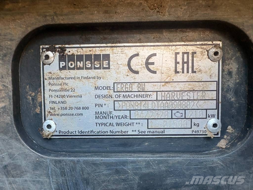 Ponsse Ergo 8W حصادات