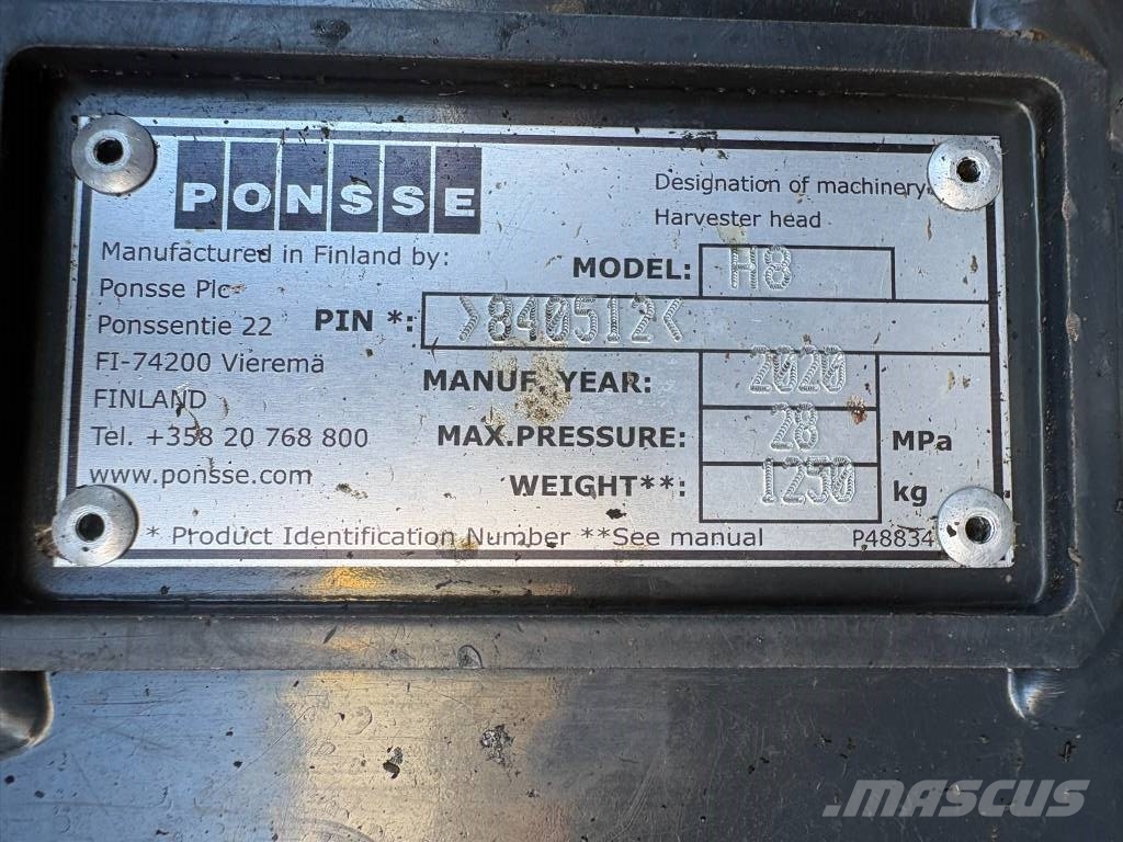 Ponsse Ergo 8W حصادات