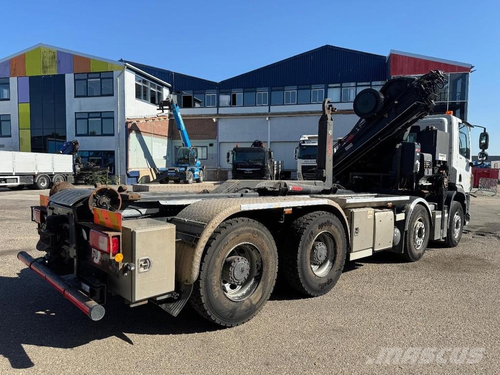 DAF CF 400 8X4 EURO 6 + HIAB X-HIDUO 256EP-4 + REMOTE Hákový nosič kontejnerů