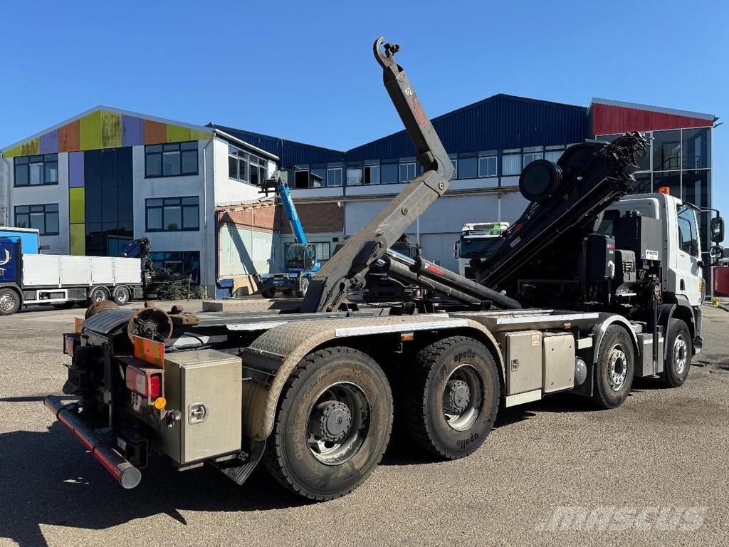 DAF CF 400 8X4 EURO 6 + HIAB X-HIDUO 256EP-4 + REMOTE Hákový nosič kontejnerů