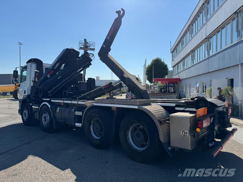 DAF CF 400 8X4 EURO 6 + HIAB X-HIDUO 256EP-4 + REMOTE Hákový nosič kontejnerů