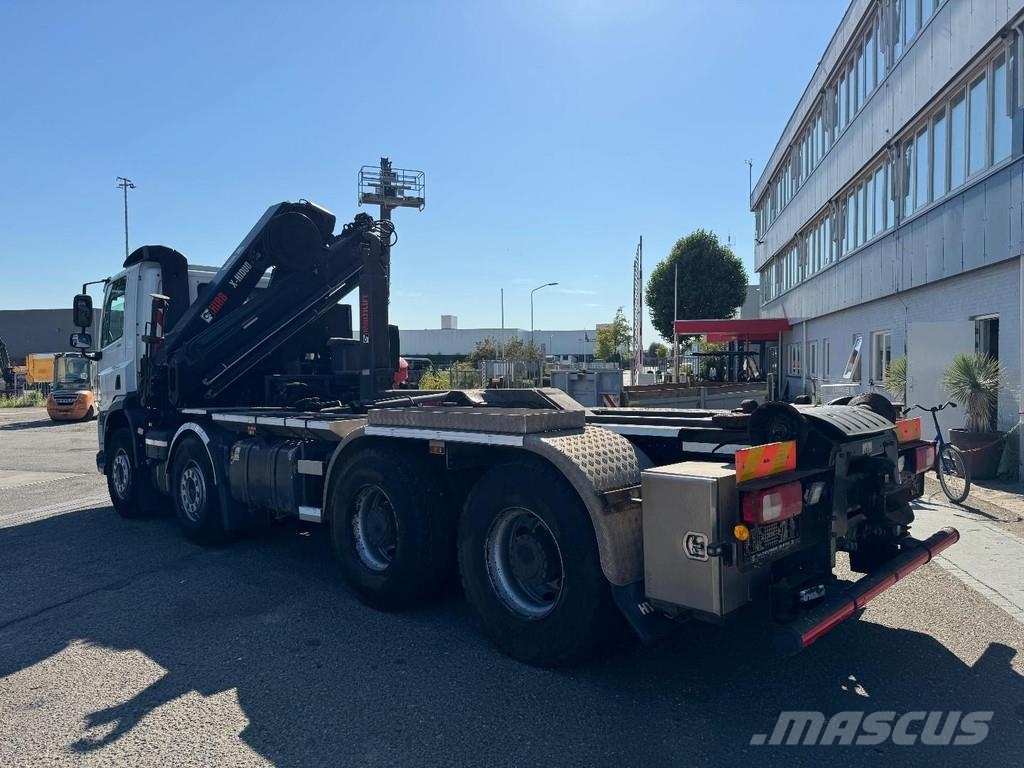 DAF CF 400 8X4 EURO 6 + HIAB X-HIDUO 256EP-4 + REMOTE Hákový nosič kontejnerů