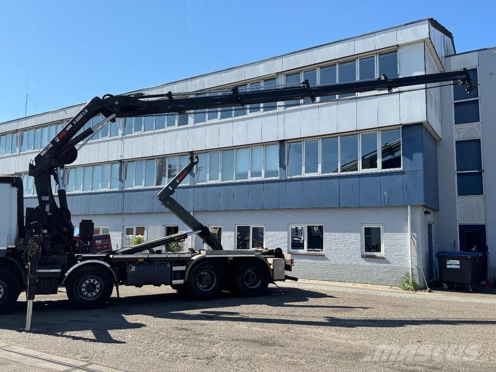 DAF CF 400 8X4 EURO 6 + HIAB X-HIDUO 256EP-4 + REMOTE Hákový nosič kontejnerů