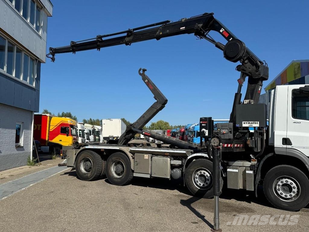 DAF CF 400 8X4 EURO 6 + HIAB X-HIDUO 256EP-4 + REMOTE Hákový nosič kontejnerů