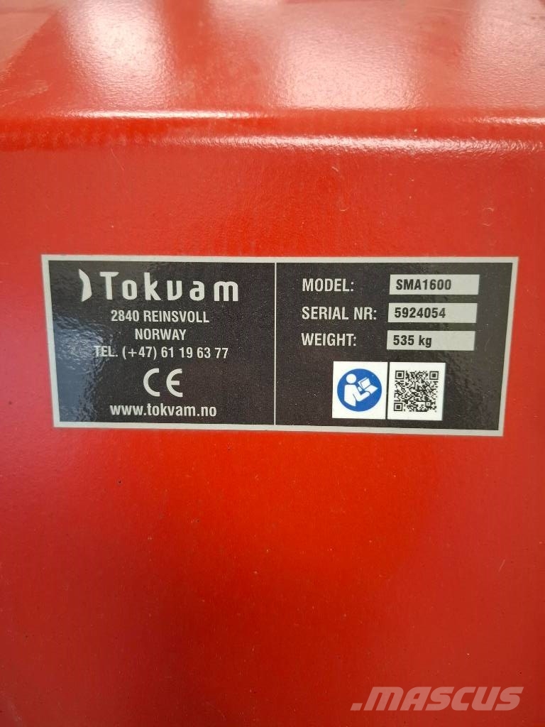Tokvam SMA 1600 Пескоразбрасывателы