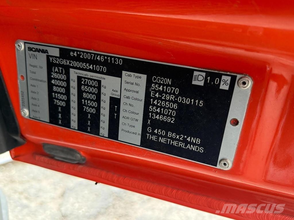 Scania G450 6X2 EURO 6 + THERMO KING + BÄR LIFT Kamioni hladnjače