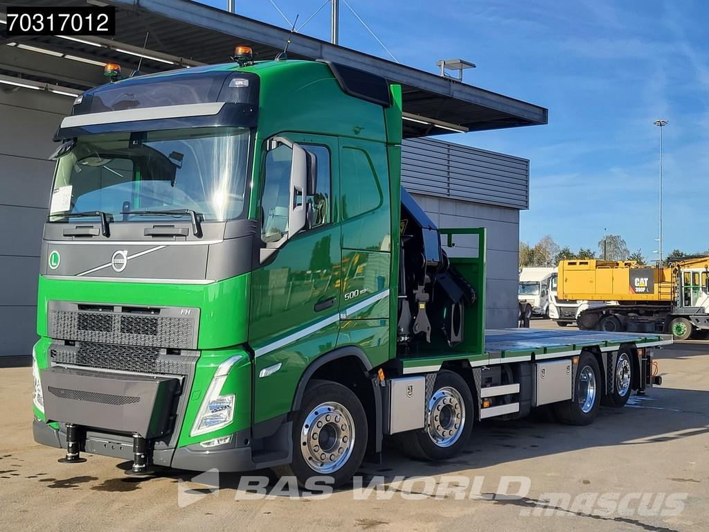 Volvo FH 500 8X2 NEW Palfinger PK53002 SH-F Crane 2.5t W Flatbed / Dropside trucks