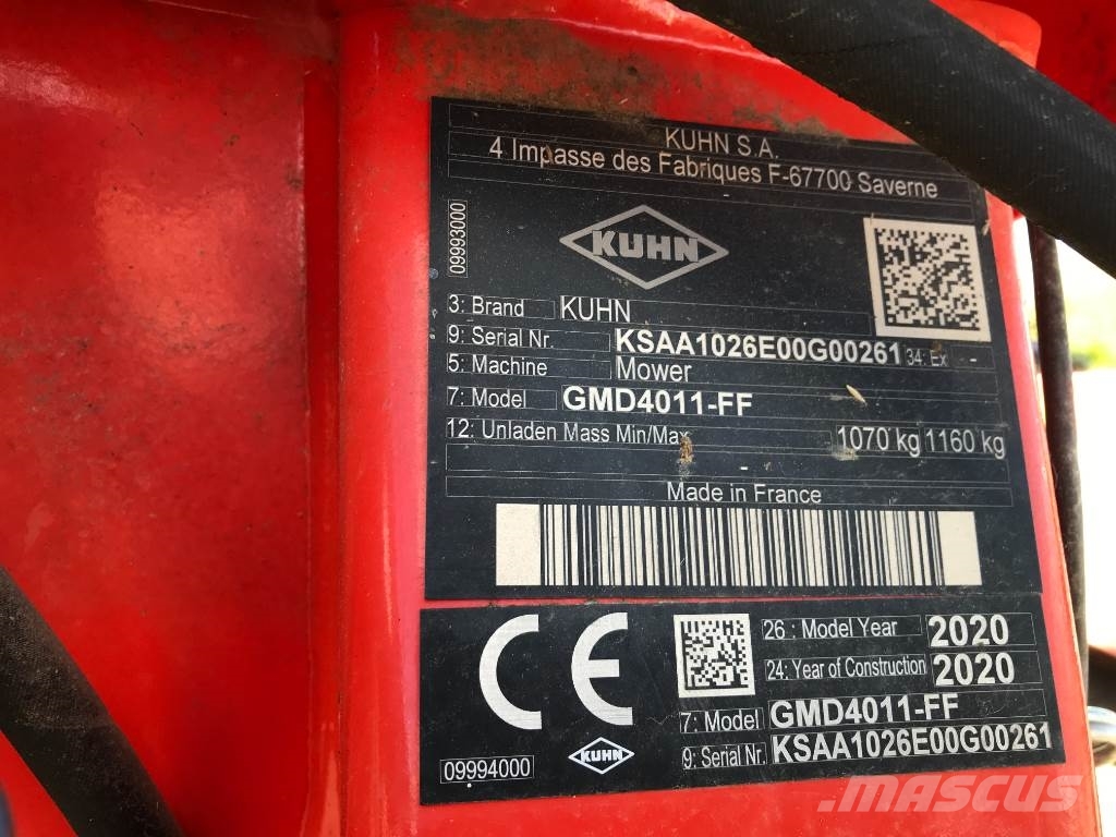 Kuhn GMD 4011 Niittokoneet