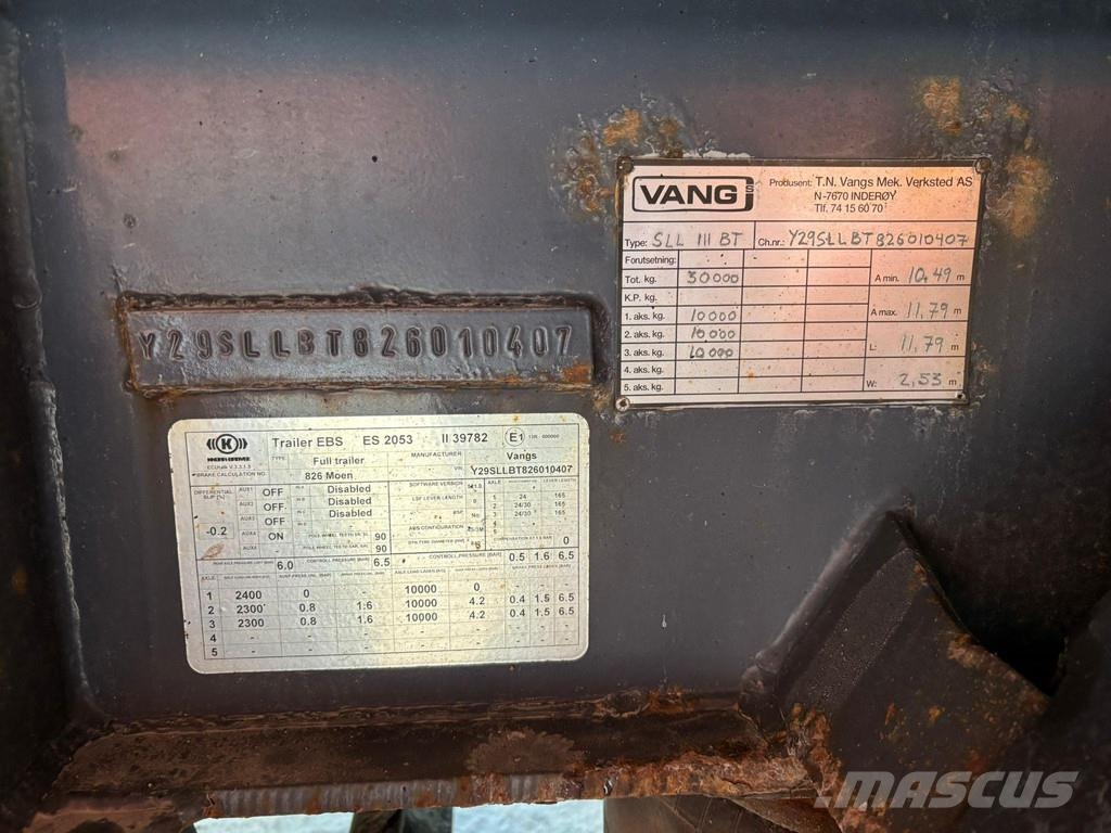 Vang SLL 111 BT BOX L=7777 mm Tipphengere
