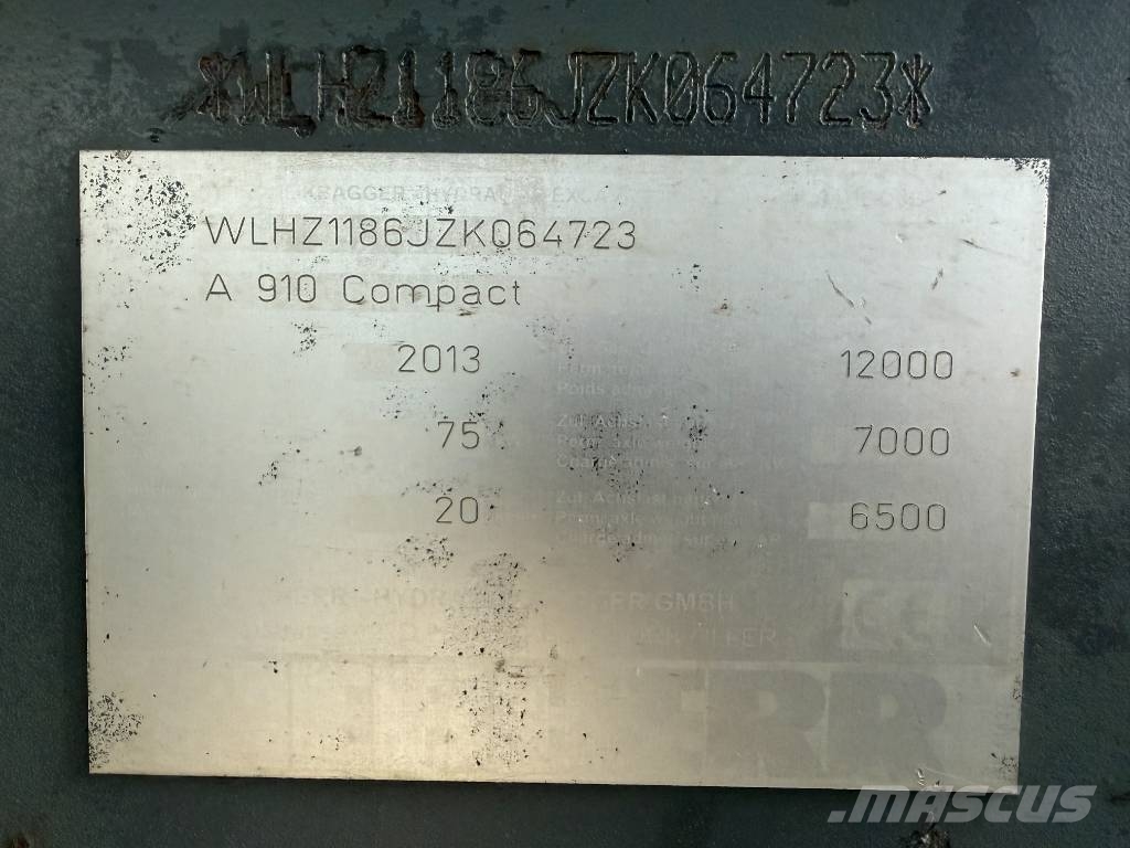 Liebherr A910 Compact | 5 BUCKETS Ekskavatori uz riteņiem