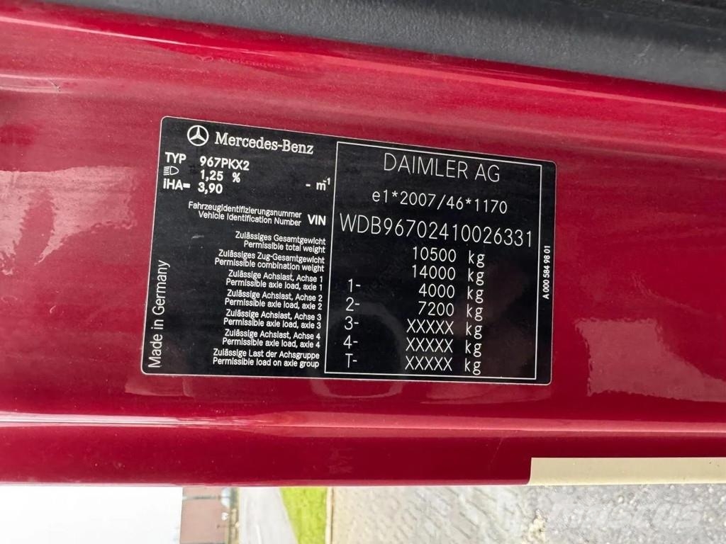 Mercedes-Benz Atego 1016 4X2 - EURO 6 + DHOLLANDIA LIFT Samochody ciężarowe ze skrzynią zamkniętą