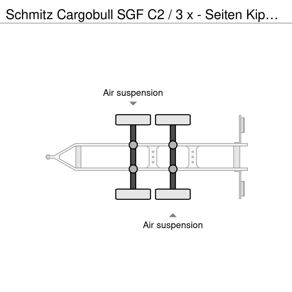 Schmitz Cargobull SGF C2 / 3 x - Seiten Kipper / Tandem Kipper