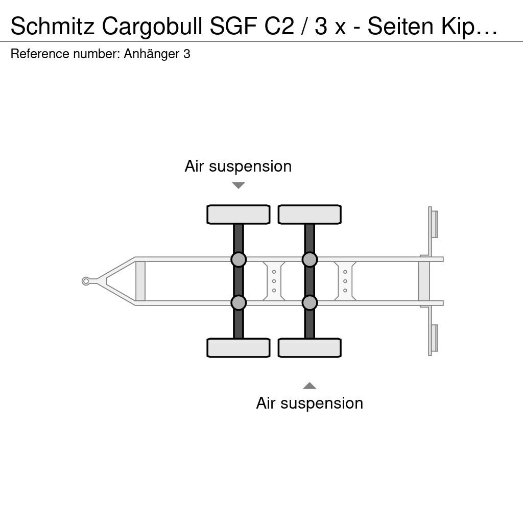 Schmitz Cargobull SGF C2 / 3 x - Seiten Kipper / Tandem Самоскиди