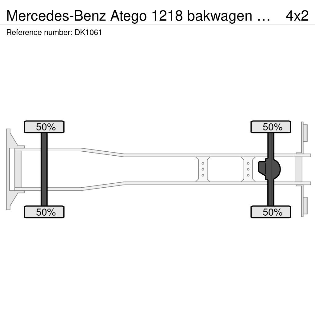 Mercedes-Benz Atego 1218 bakwagen met laadklep 2000kg! Samochody ciężarowe ze skrzynią zamkniętą