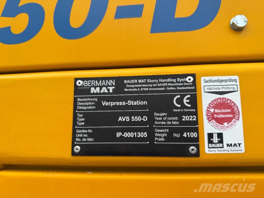 Bauer MAT AVS550-D Anlegg - Annet