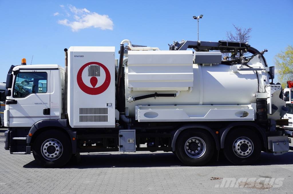 MAN TGM 26.340/ RIVARD sewage cleaner 11.8 m3/ 2 units Χρηστικές μηχανές