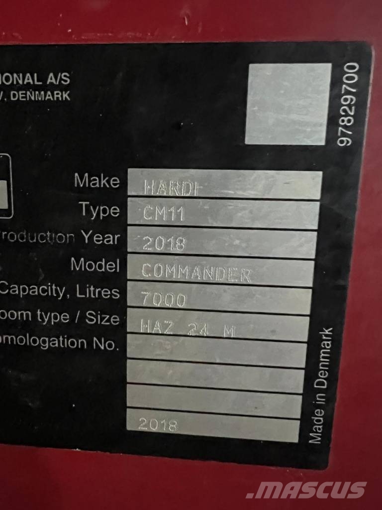 Hardi Commander 7000 Prikabinami purkštuvai