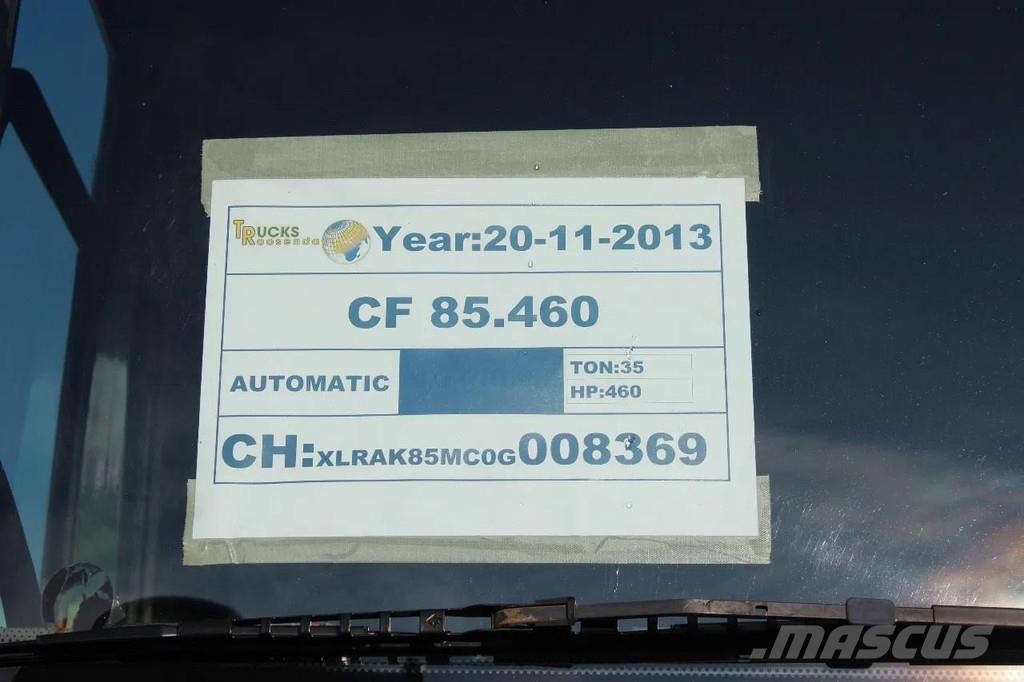 DAF CF 85.460 8X4 + 30 TON VDL hook + euro 5 Rol kiper kamioni sa kukom za podizanje tereta