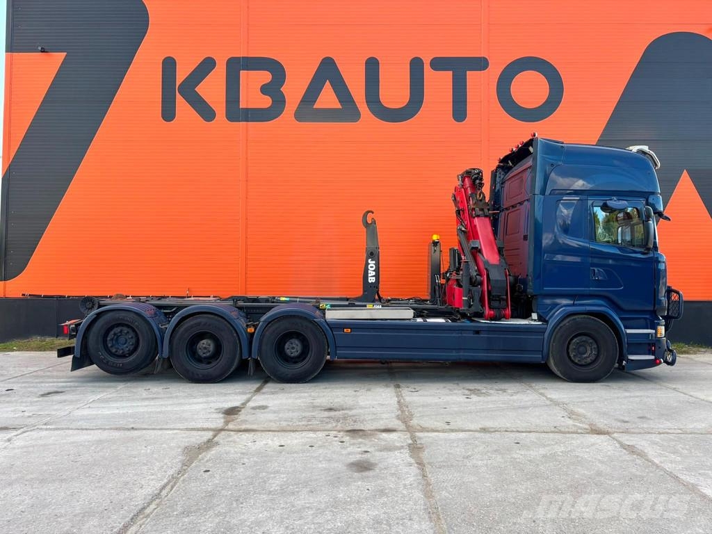Scania R580 8x4*4 BIG AXELS / RETARDER / Smagās mašīnas ar celtni