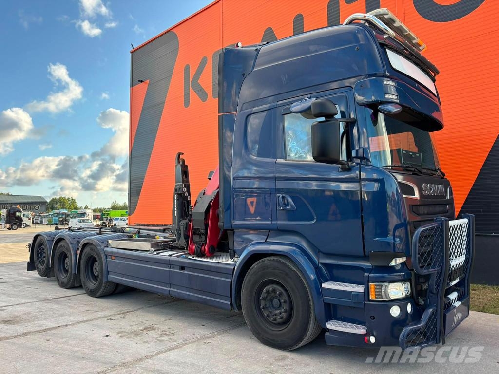 Scania R580 8x4*4 BIG AXELS / RETARDER / Smagās mašīnas ar celtni