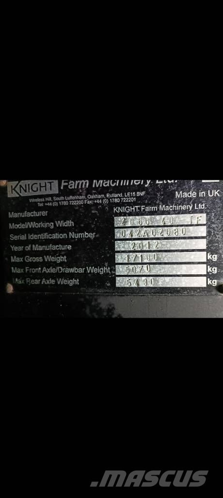 Knight 2060 Самохідні обприскувачі