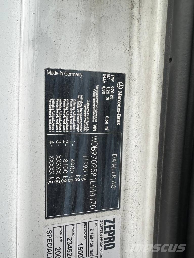 Mercedes-Benz 1222 L 4X2 Seria 4170 貨箱式卡車