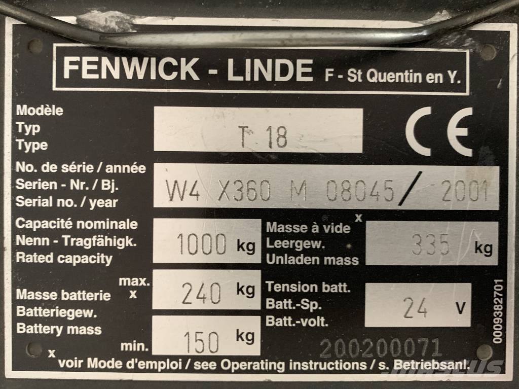 Linde T18 WIDE LONG V-1468 OB Χειροκίνητα παλετοφόρα