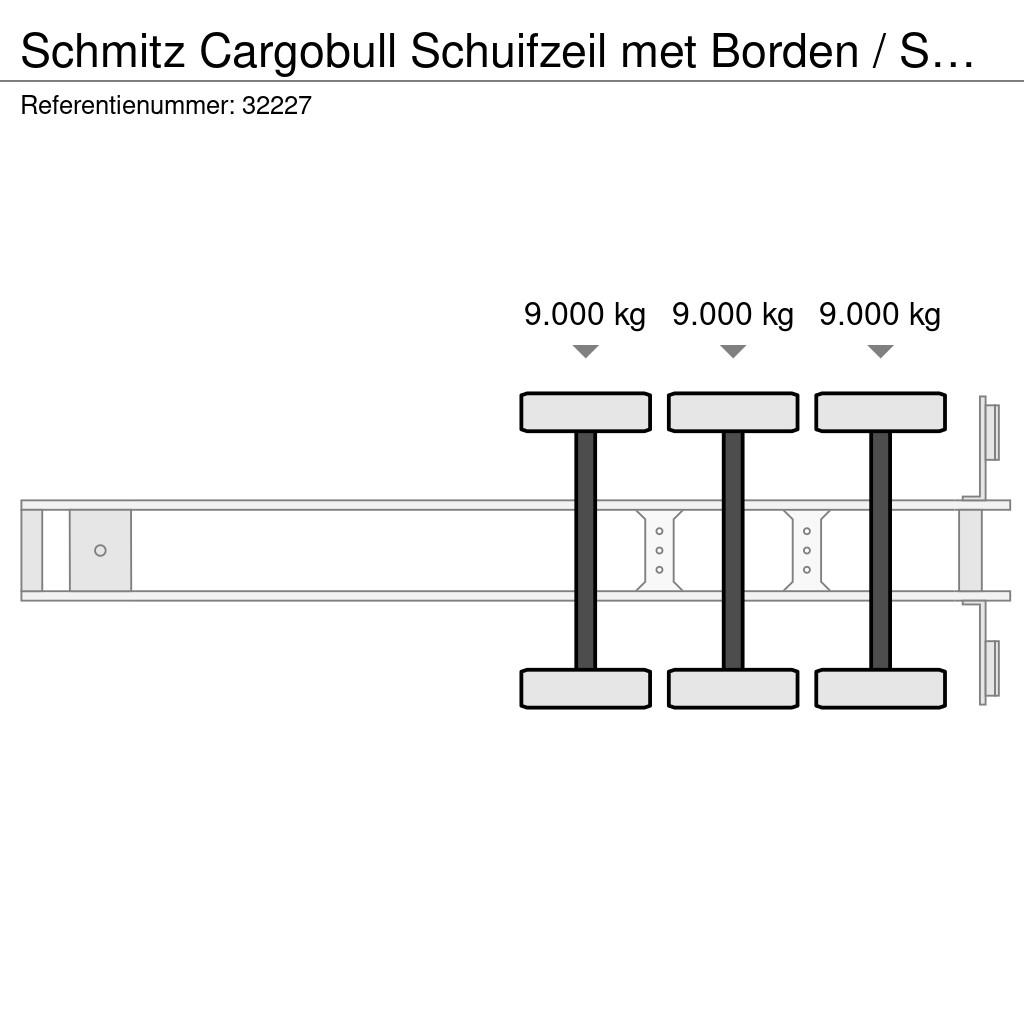 Schmitz Cargobull Schuifzeil met Borden / SAF-Axle / Code XL / Apk! Schuifzeilen