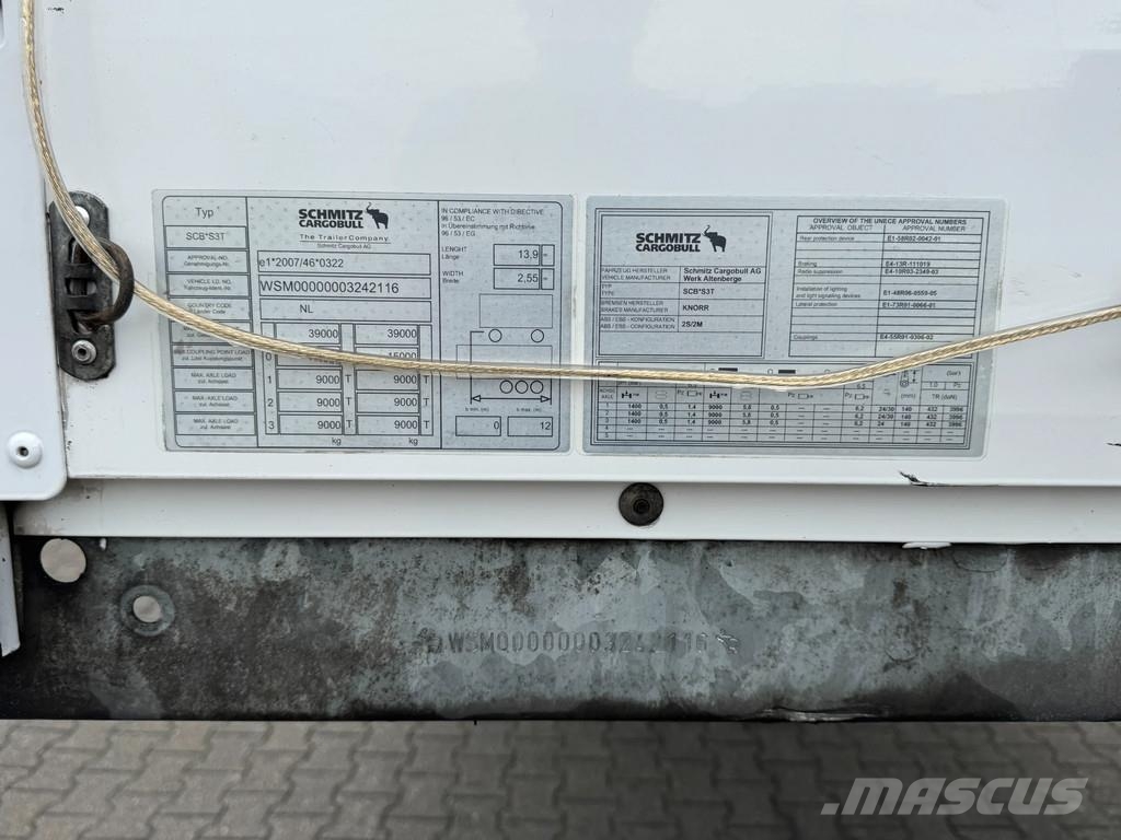 Schmitz Cargobull Schuifzeil met Borden / SAF-Axle / Code XL / Apk! Schuifzeilen