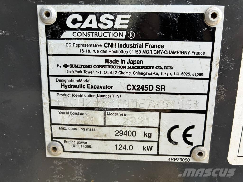 CASE CX 245 D SRLC MYYTY! Excavadoras de cadenas