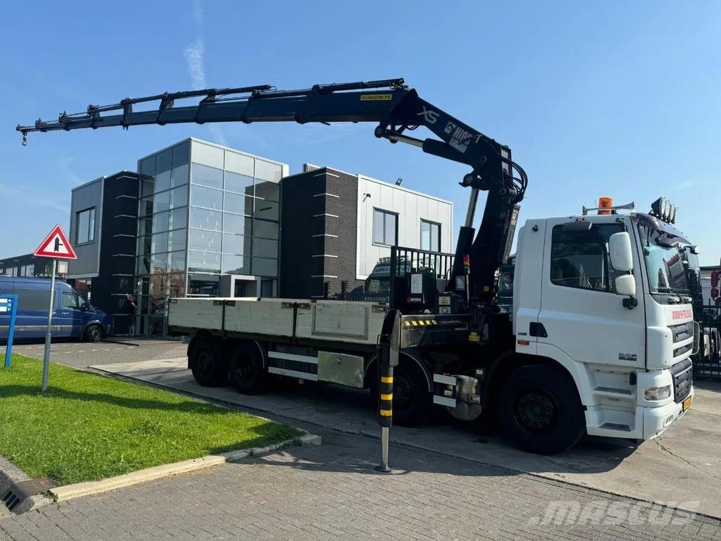 DAF CF 85.360 8x2 + HIAB 422E8 + REMOTE CONTROL Flatbed / Dropside trucks