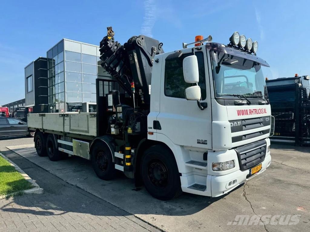 DAF CF 85.360 8x2 + HIAB 422E8 + REMOTE CONTROL Flatbed / Dropside trucks