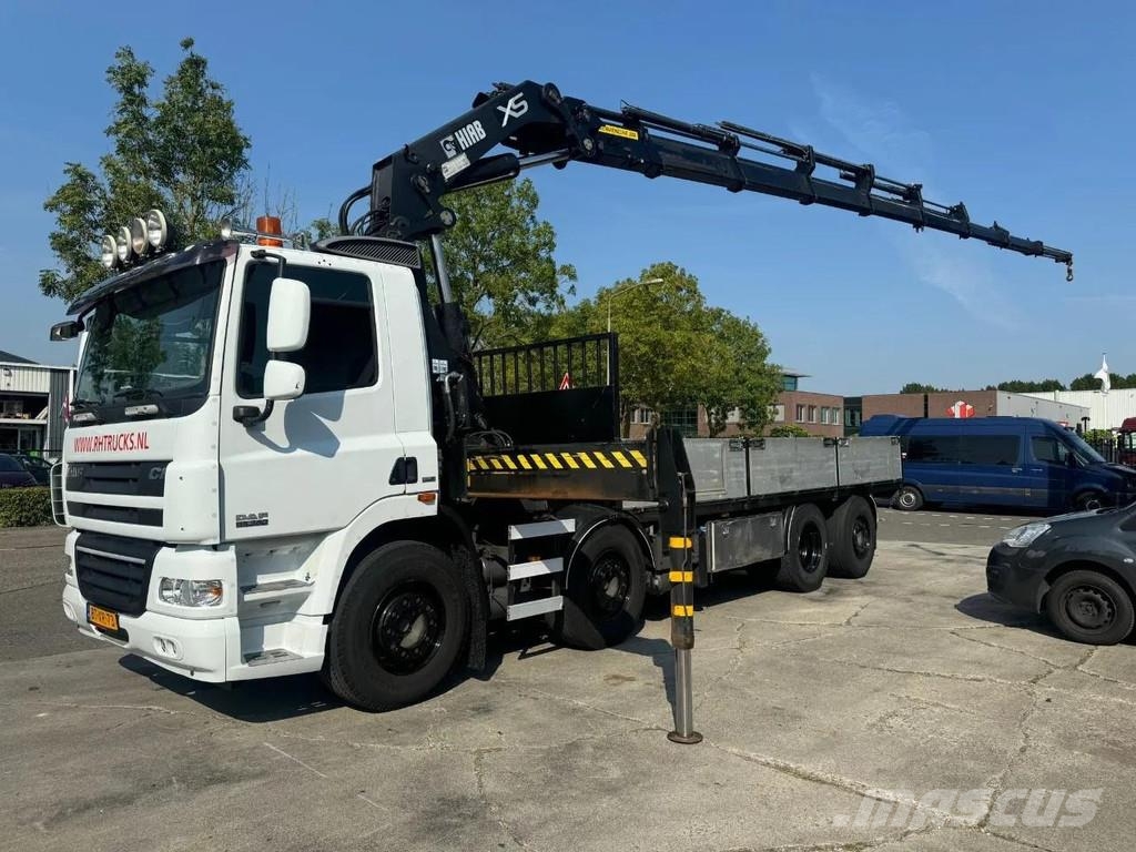 DAF CF 85.360 8x2 + HIAB 422E8 + REMOTE CONTROL Flatbed / Dropside trucks