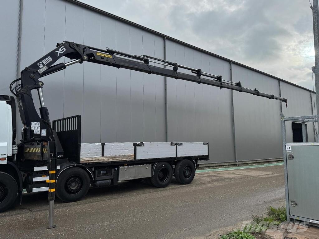 DAF CF 85.360 8x2 + HIAB 422E8 + REMOTE CONTROL Flatbed / Dropside trucks