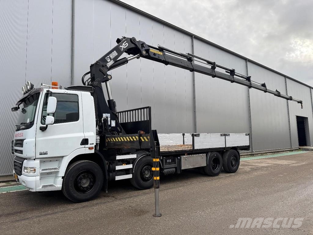 DAF CF 85.360 8x2 + HIAB 422E8 + REMOTE CONTROL Flatbed / Dropside trucks