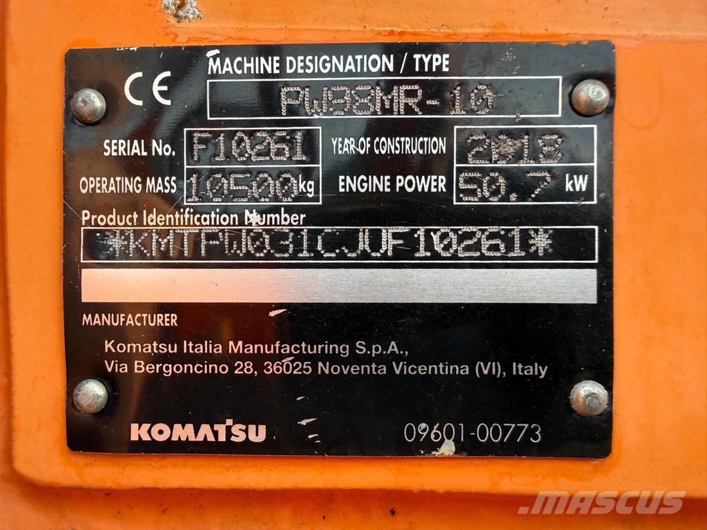 Komatsu PW98MR-10 | A/C Midikaivukoneet 7t - 12t