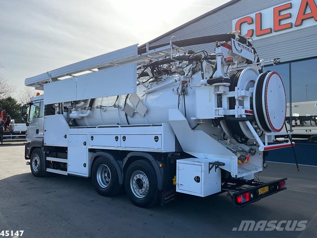 MAN TGS 26.440 Euro 6 Kroll 11m³ Riool Combi Saug- und Druckwagen