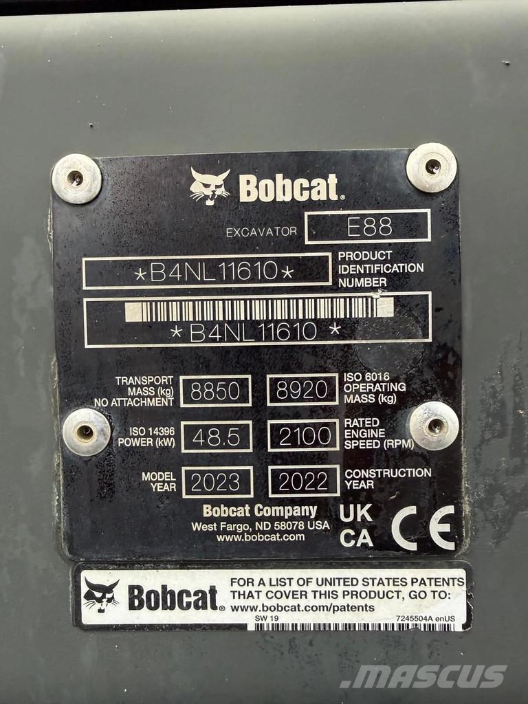Bobcat E88 | A/C Midibagger 7t - 12t
