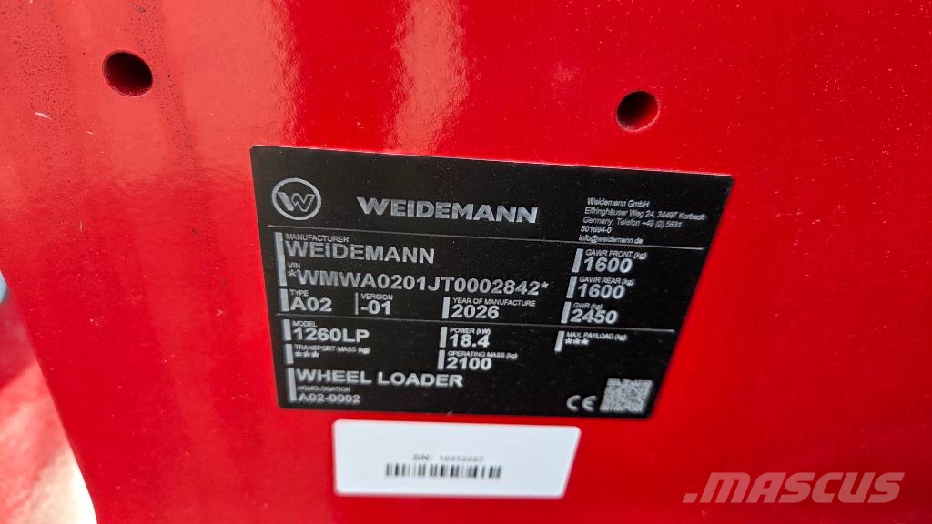 Weidemann 1260 LP لوادر متعددة الأغراض