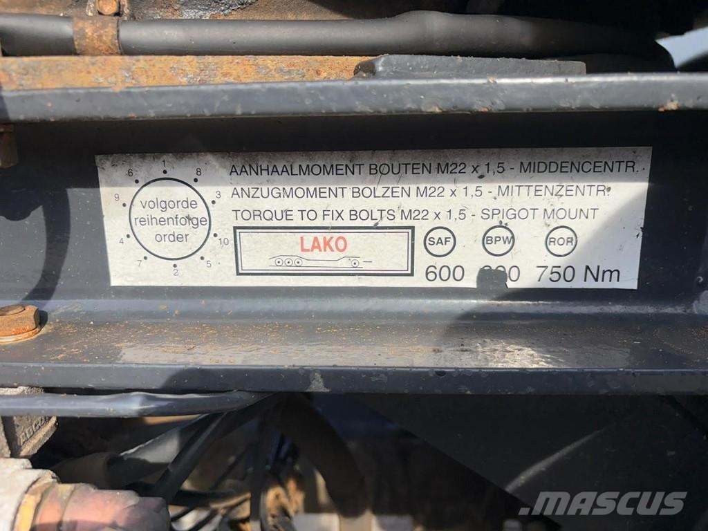 Lako A 330 Container Transport 630 cm Växelflak-/Containersläp