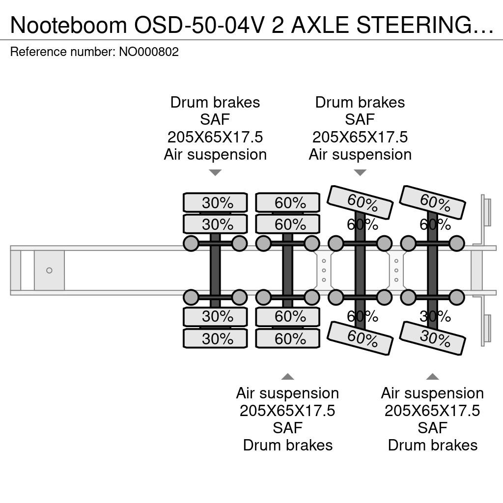 Nooteboom OSD-50-04V 2 AXLE STEERING - 6,7 METER EXTENDABLE Tieflader-Auflieger