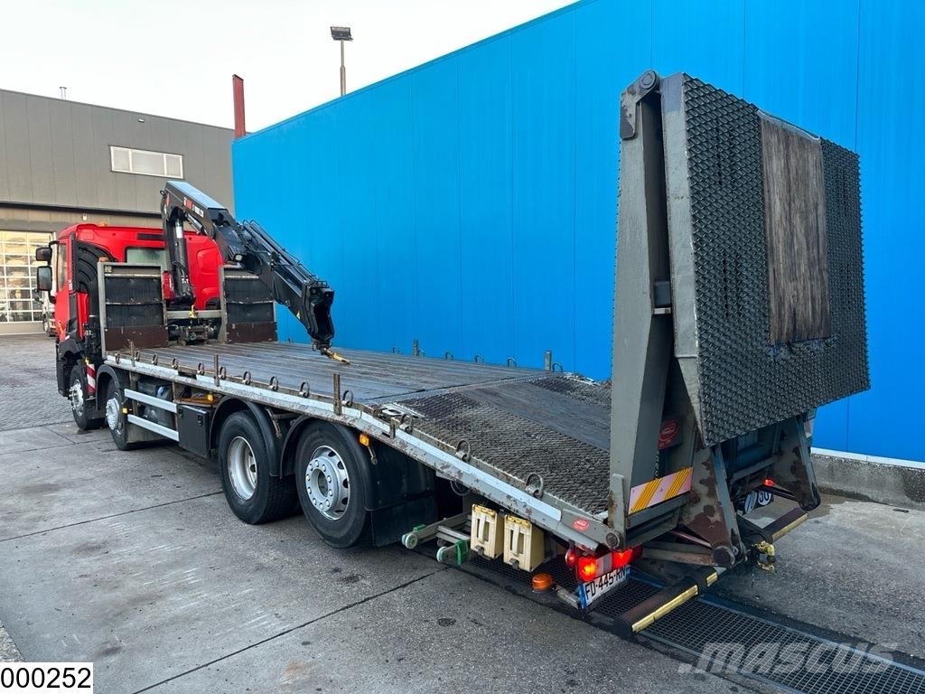 Renault C 380 8x2 EURO 6, Fassi, Remote Platte bakwagens