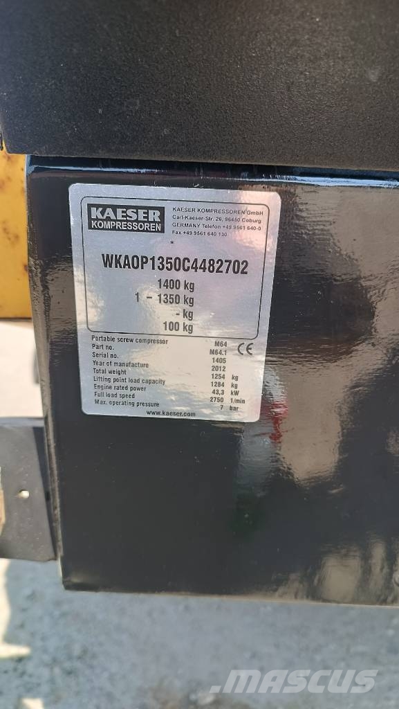 Kaeser M 64 M 50 M122 M 114 ATLAS COPCO XAHS 186 Kompresoriai