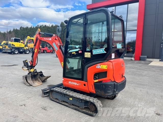 Kubota KX 019-4 / Engcon ,Luiskak,Kuokkak,Kaapelik Mini excavators < 7t (Mini diggers)