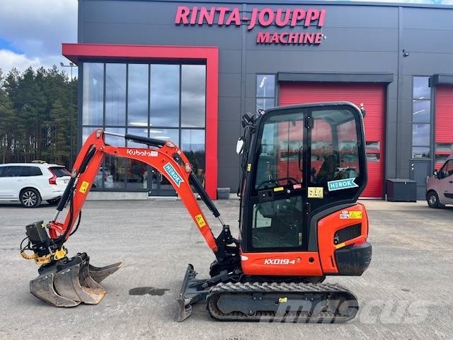 Kubota KX 019-4 / Engcon ,Luiskak,Kuokkak,Kaapelik Mini excavators < 7t (Mini diggers)
