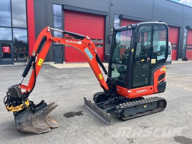 Kubota KX 019-4 / Engcon ,Luiskak,Kuokkak,Kaapelik Mini excavators < 7t (Mini diggers)