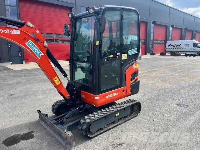 Kubota KX 019-4 / Engcon ,Luiskak,Kuokkak,Kaapelik Mini excavators < 7t (Mini diggers)