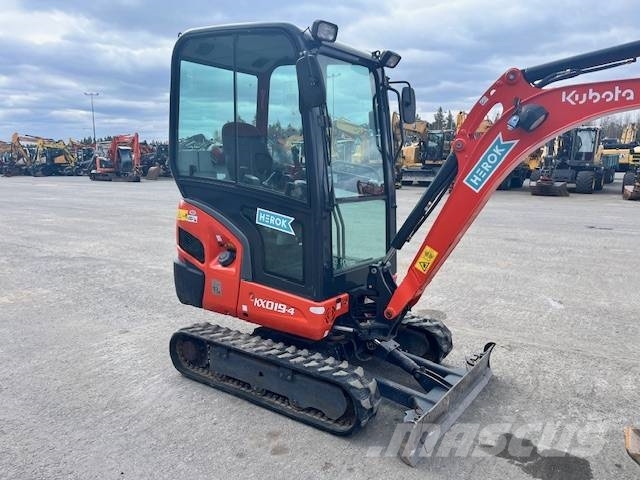 Kubota KX 019-4 / Engcon ,Luiskak,Kuokkak,Kaapelik Mini excavators < 7t (Mini diggers)